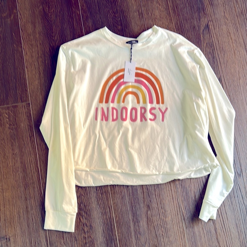 NWT “Indoorsy” Long Sleeve Shirt - Large